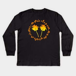 Palm Trees Kids Long Sleeve T-Shirt